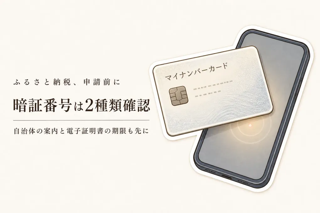 ふるさと納税のオンラインワンストップ特例申請はどのサービス？暗証番号と自治体別の確認リスト