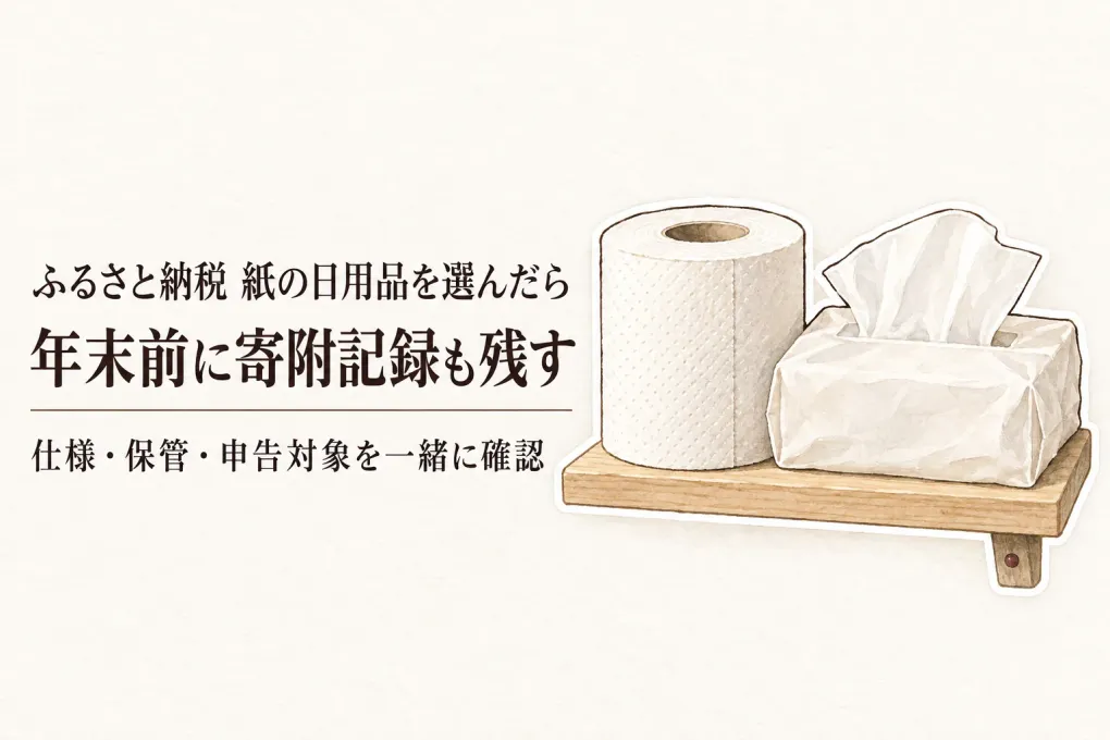 年末に慌てないふるさと納税トイレットペーパー・ティッシュ｜レビュー数順と確定申告前の記録法
