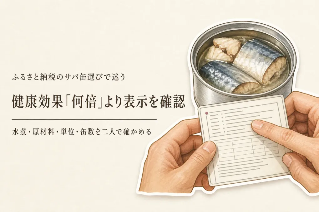 ふるさと納税のサバ缶（水煮）は「健康効果が何倍」を信じて選んでよい？