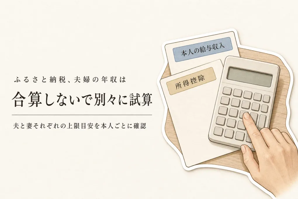 共働きのふるさと納税は夫婦の年収を合算する？控除上限額の計算方法