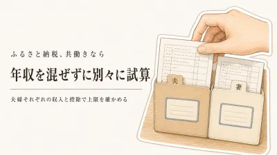 共働きのふるさと納税、控除上限額は世帯年収を合算して計算する？