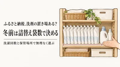 ふるさと納税洗濯洗剤おすすめ｜冬前の二人暮らしが大容量を選ぶ収納と使い切り計画