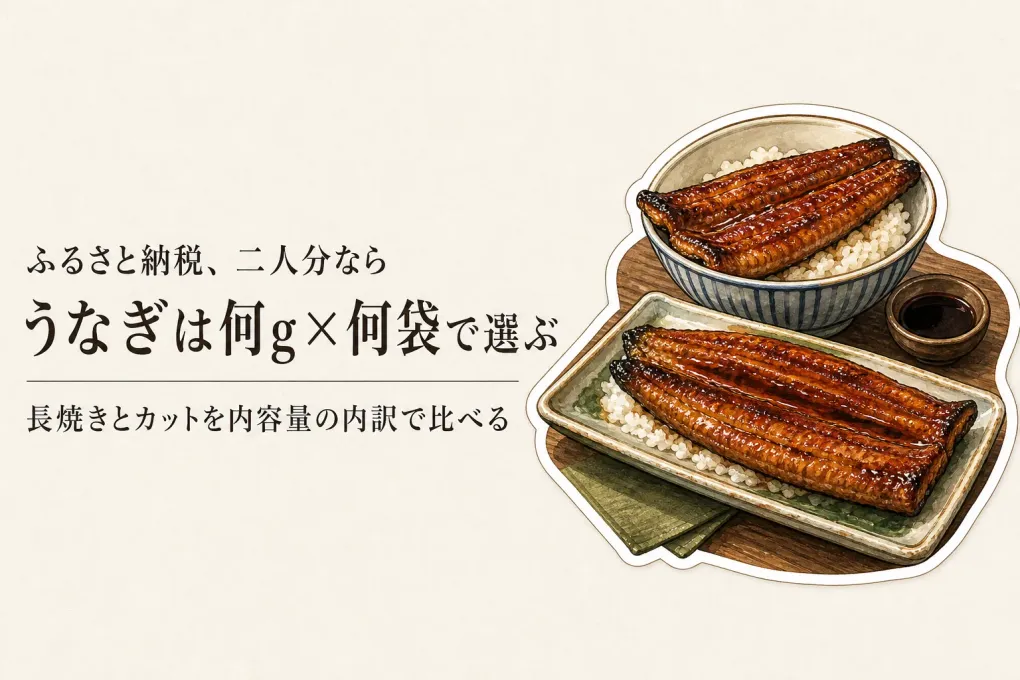 ふるさと納税のうなぎ蒲焼は二人で何g？長焼きとカットを総重量で選ぶ方法